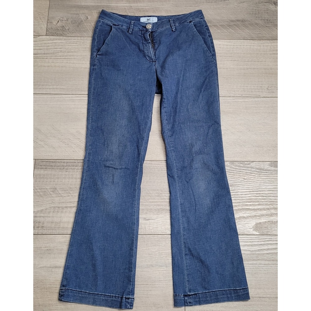 Shaft‎ Jeans Womens 30x29 Macri Flare Italian Luxury Denim Silk Stretch Indigo